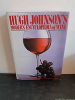 Front cover showing title and wine glass graphic