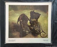 Front view of laminated Van Gogh print with white border