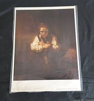 Full view of laminated Rembrandt print