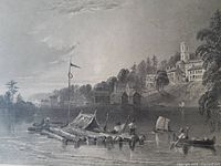 full view of Brockville print showing image and margins