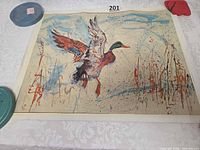 Full view of canvas print showing entire artwork and signature