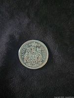 1960 Canada 50 cent coin reverse showing coat of arms