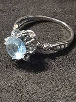 Overall ring showing band and center stone profile