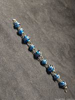 Full view of bracelet on dark background