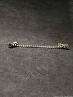 Full view of connected rhinestone clips