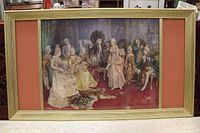 Full view of framed print showing artwork, mats and frame