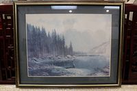 Front view of framed print showing full artwork and frame