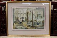 Framed Trisha Romance limited edition print in gold frame