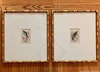 Both framed engravings side by side
