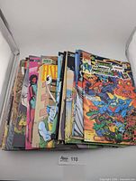 Stack of indie comic books showing Mutant Ninja Mutanimals on top