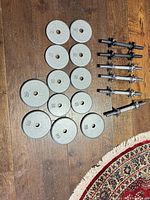 Full set showing 12 plates and 6 bars