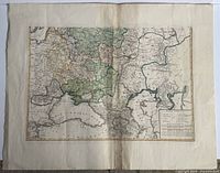 Full view of the map on mounting sheet