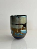 Vase upright showing full form and decorative band