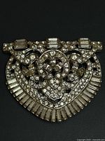 Front view showing overall design and rhinestone layout