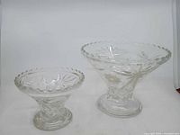 Both centerpiece bowls side by side showing relative sizes and design