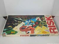 Risk board game box top view