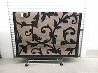 Full view of rug showing pattern and colors