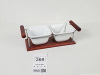 full condiment server set front view