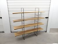 Full view of shelving unit front