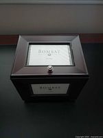 Top view displaying lid frame and knob