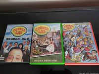 Front covers of Corner Gas Seasons 1, 2, 3 DVD cases