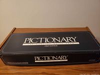 Closed Pictionary first edition box top view
