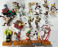 Full group shot of all 17 figurines