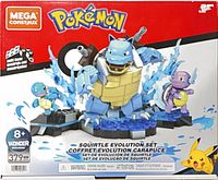 Front of sealed Mega Construx Pokémon Squirtle Evolution Set box