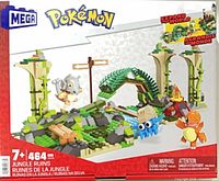 Front of sealed Mega Pokémon Jungle Ruins box showing artwork and 464-piece count