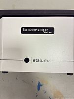 Front view showing luma scope iVue and etaluma branding