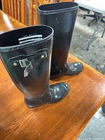 Side angled view showing adjustable buckle and overall condition