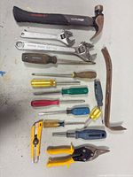 Overview of entire tool lot laid out on table