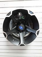 Front view of the Polaris Vader wheel showing spoke design, finish and center cap