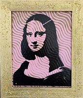 Front view of framed artwork