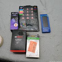 Group shot of all five boxed items laid out