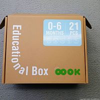 Closed Educational Box showing branding, age range and piece count
