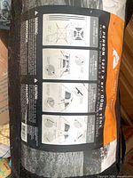 Bagged Ozark Trail 6-person 12 ft x 8 ft dome tent showing model details and components list