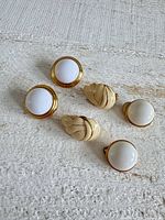 All three earring pairs laid out