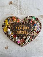 Full view of heart memory collage plaque