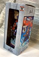 Box front with window showing bobblehead inside