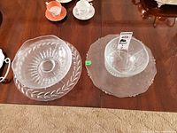 All four glass pieces on table