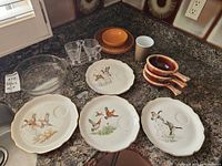 Overview of all items laid on countertop