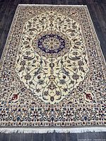 Full view of entire rug showing overall design and borders