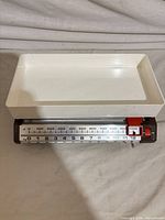 Scale with tray in place