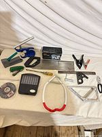 Overview of entire 18-piece lot on table