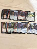 Spread of Magic: The Gathering Crimson Vow foil cards showing mix of colors