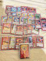 Group shot of all MetaZoo cards spread on surface