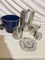 All six metal items grouped together