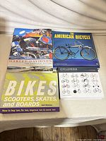 All four hardcover books front covers visible