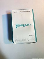 Front of Senyum 6-pack box showing branding and quantity